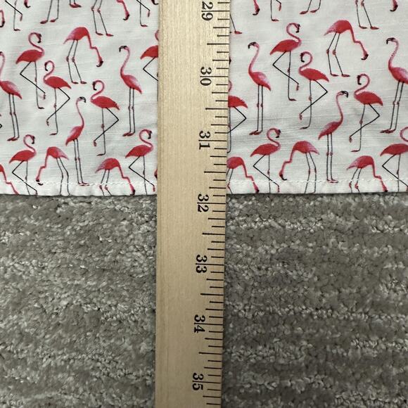 Tommy Bahama Shirt Mens 2XL White Pink Flamingo Print Short Sleeve Button Front - Picture 11 of 11